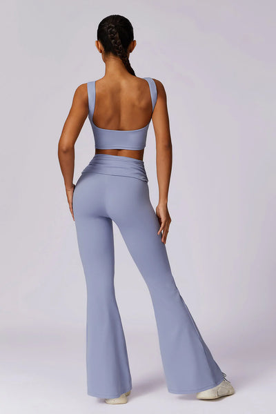 MALYRA Stilvolles Sport-Outfit: Zweiteiliges Set mit rückenfreiem Top